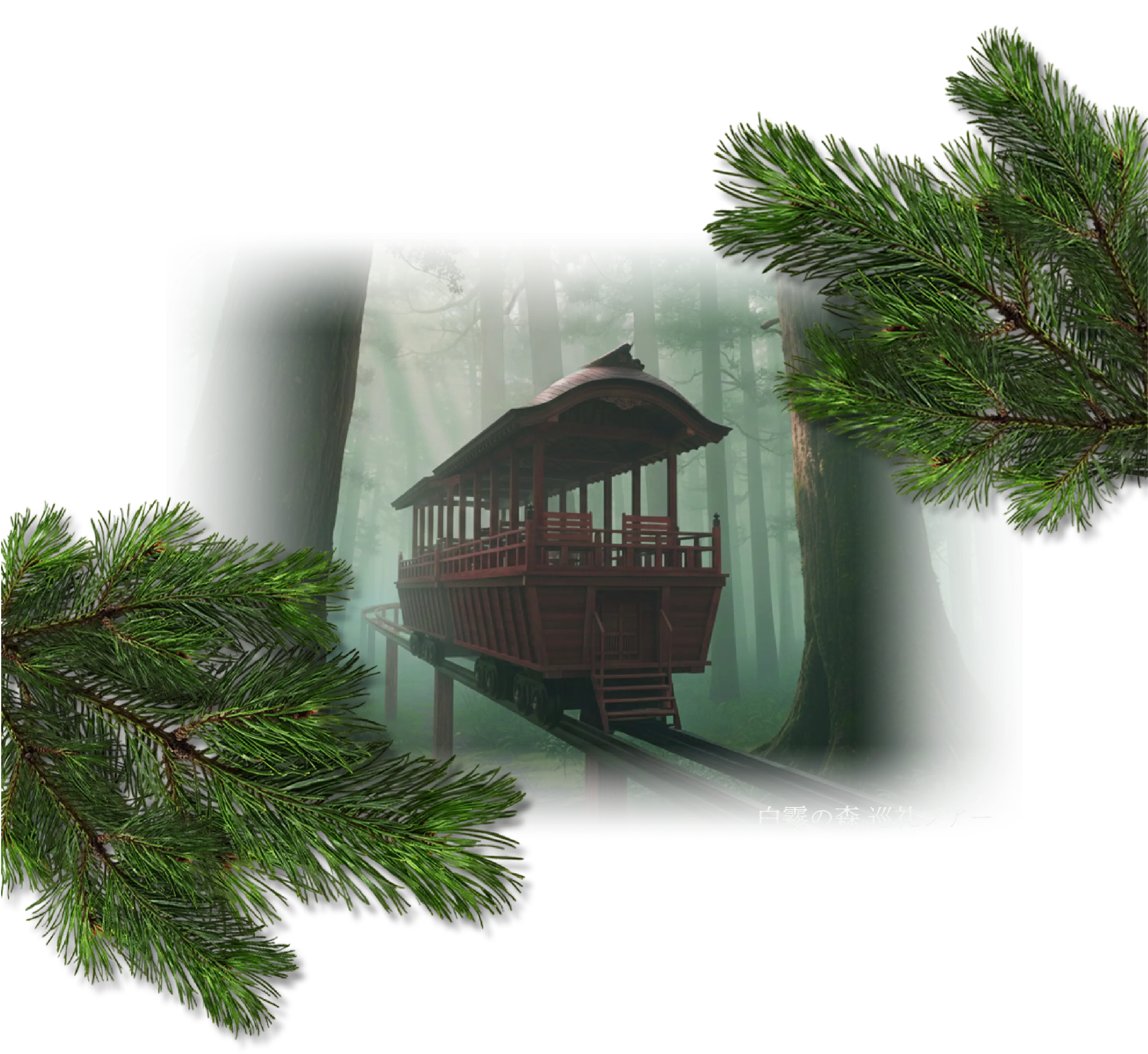 白霧の森 巡礼ツアートロッコ